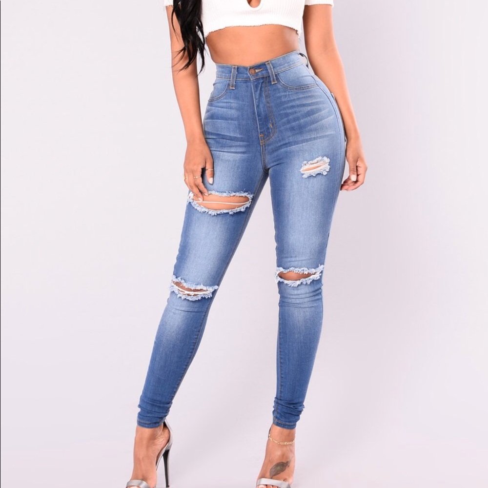 1X Fashion Nova High Waisted Jeans